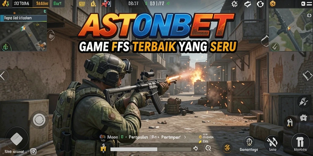 Screenshot utama menunjukkan pertempuran seru di ASTONBET dengan grafik memukau.