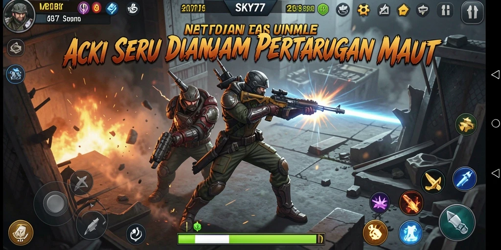 Tampilan seru dari pertarungan dalam SKY77.